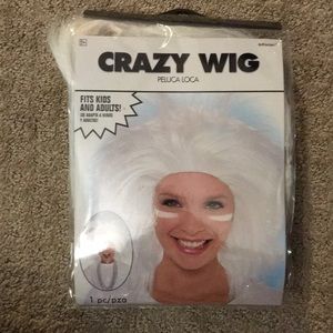 Crazy white wig